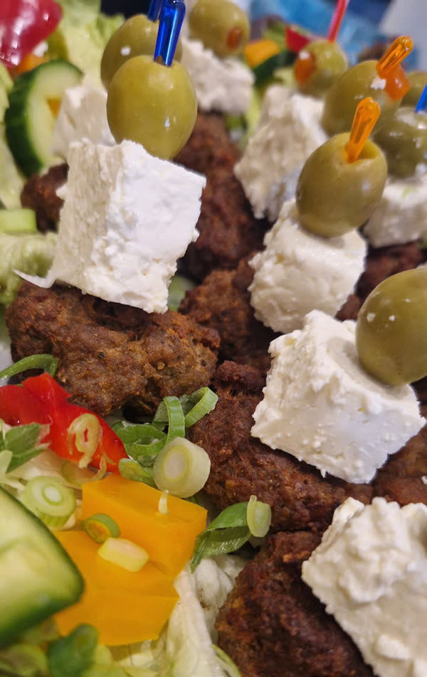 Hackfleisch-Feta Häppchen